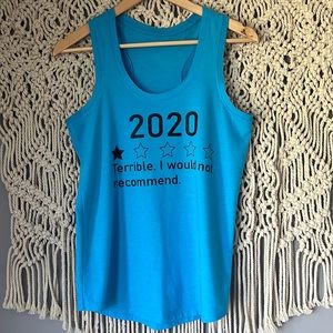 Unbranded Blue 2020 Review One-Star Tank Top
